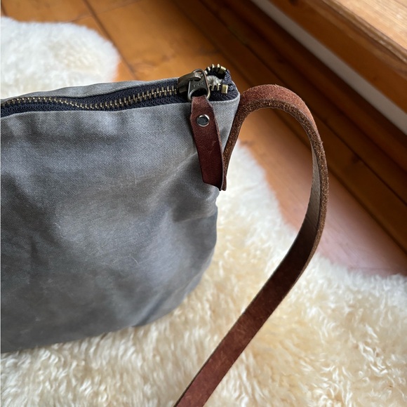 Waxed Canvas and Leather Crossbody - Picture 2 of 9